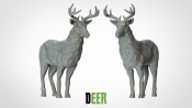 1:87 Scale - Deer - New Pose 3 (5 Pack)